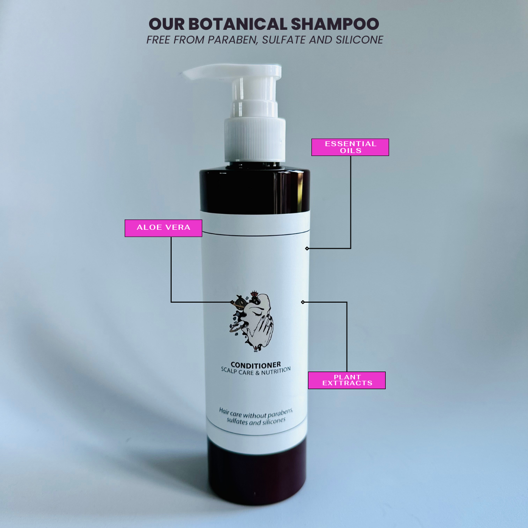 BOTANICAL SHAMPOO - Scalp and hair nutrition.